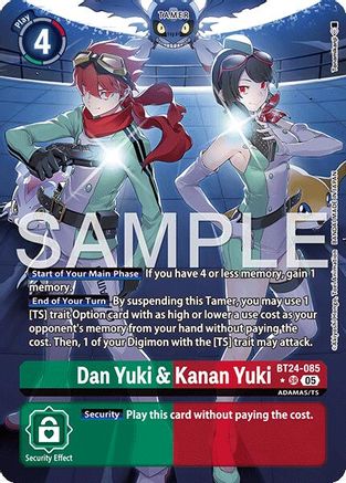 Dan Yuki & Kanan Yuki [BT24-085] (Alternate Art) [Time Stranger]