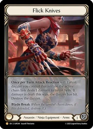 Flick Knives (Extended Art) [SUP244] (Super Slam)  Rainbow Foil