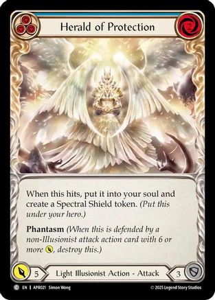 Herald of Protection (Blue) [APR021] (Armory Deck: Legends Prism)