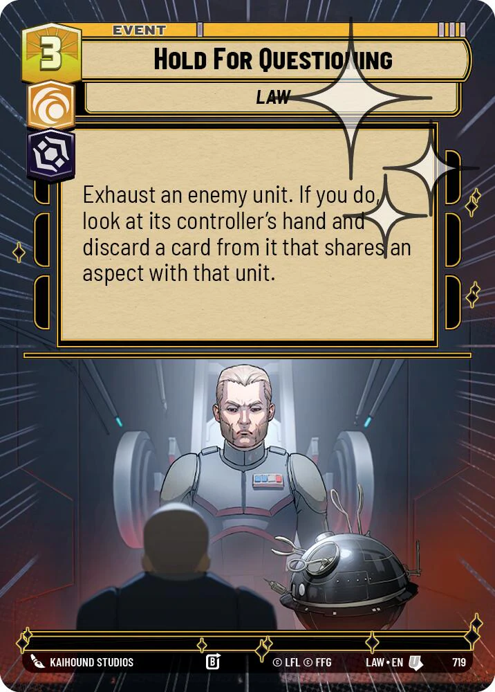 Hold for Questioning (719) (Hyperspace Foil) (719) [A Lawless Time]