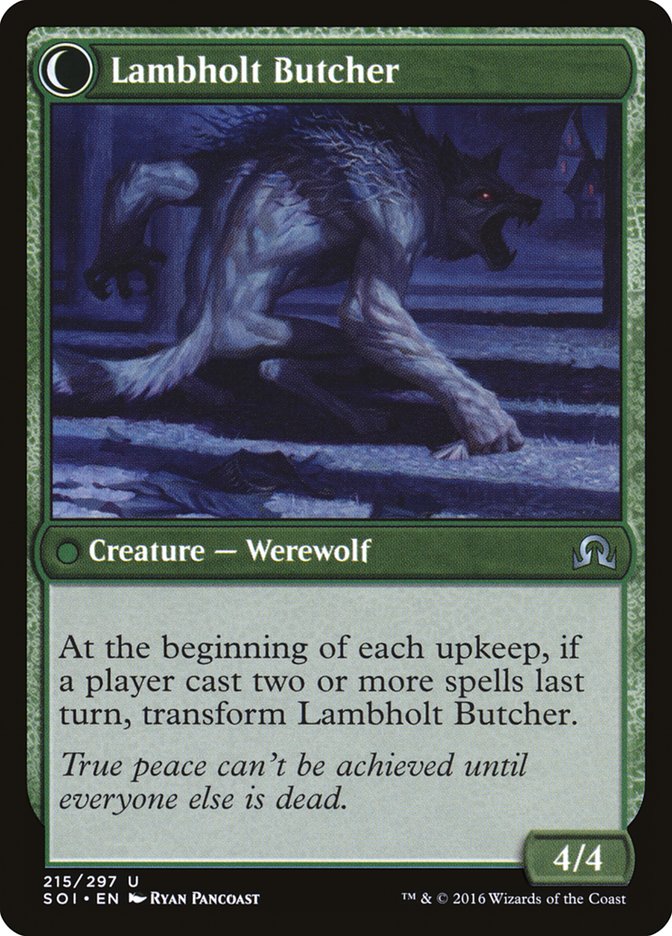 Lambholt Pacifist // Lambholt Butcher [Shadows over Innistrad] - Image 2