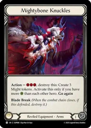 Mightybone Knuckles (Cold Foil) [SUP080] (Super Slam)  Cold Foil