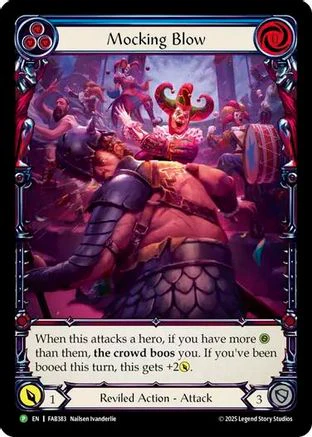 Mocking Blow (Blue) [FAB383] (Promo)  Rainbow Foil