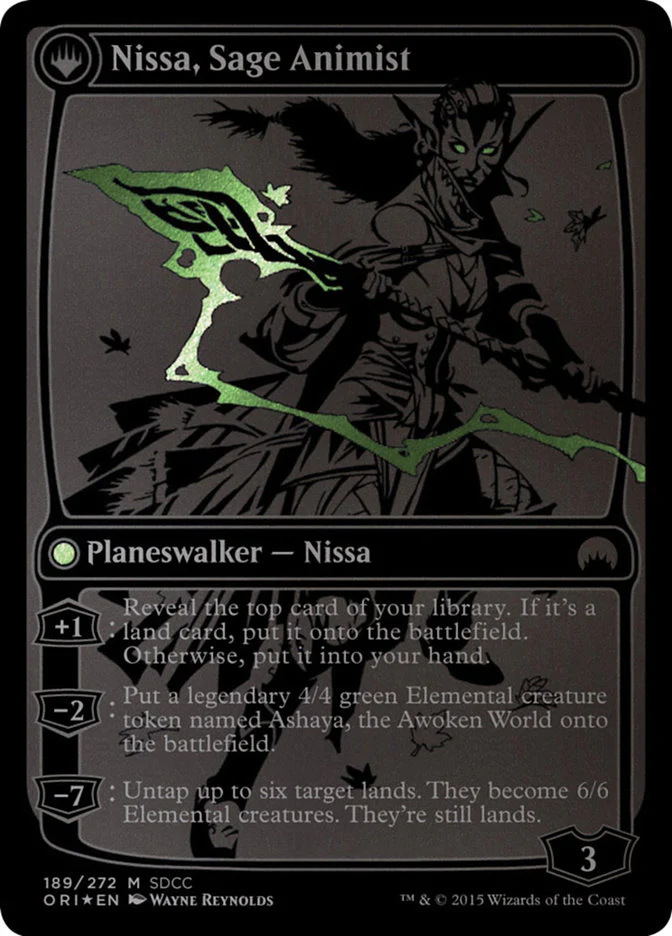 Nissa, Vastwood Seer // Nissa, Sage Animist [San Diego Comic-Con 2015] - Image 2