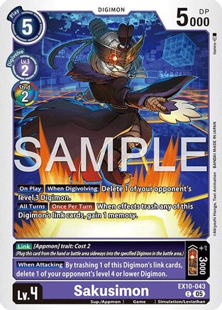 Sakusimon [EX10-043] [Sinister Order]