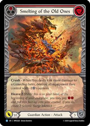 Smelting of the Old Ones (Extended Art) [MPG028] (Mastery Pack Guardian)  Rainbow Foil