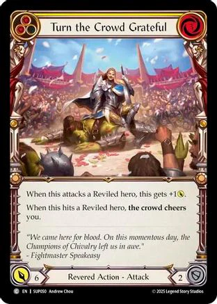 Turn the Crowd Grateful (Yellow) [SUP050] (Super Slam)  Rainbow Foil