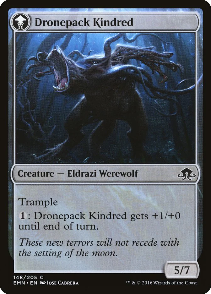 Vildin-Pack Outcast // Dronepack Kindred [Eldritch Moon] - Image 2