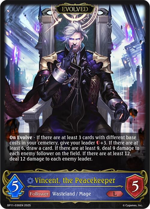 Vincent, the Peacekeeper (Evolved) (BP11-036EN) [Bullet of Fate]