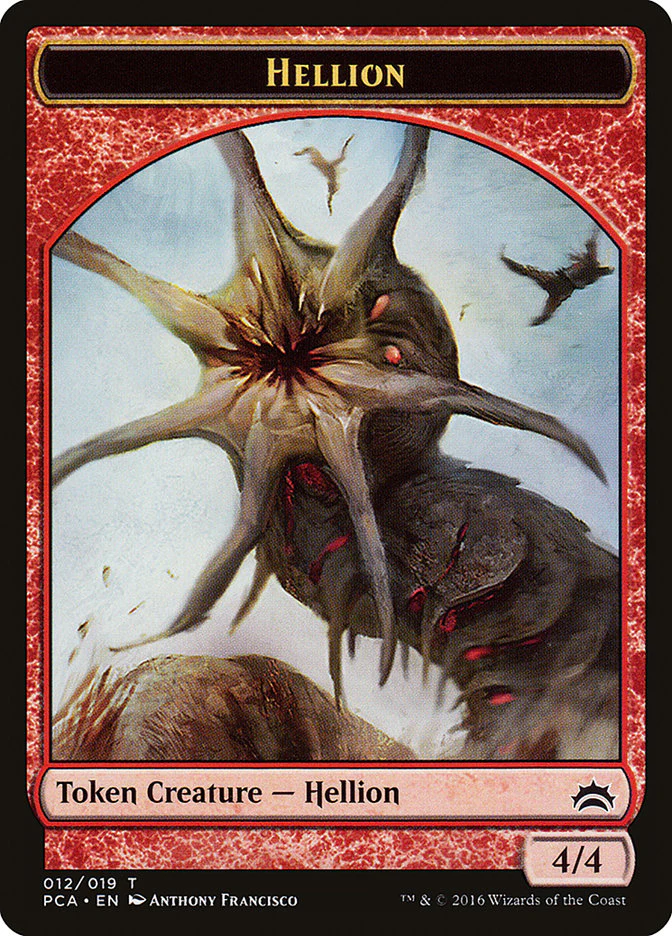Zombie // Hellion Double-Sided Token [Planechase Anthology Tokens] - Image 2